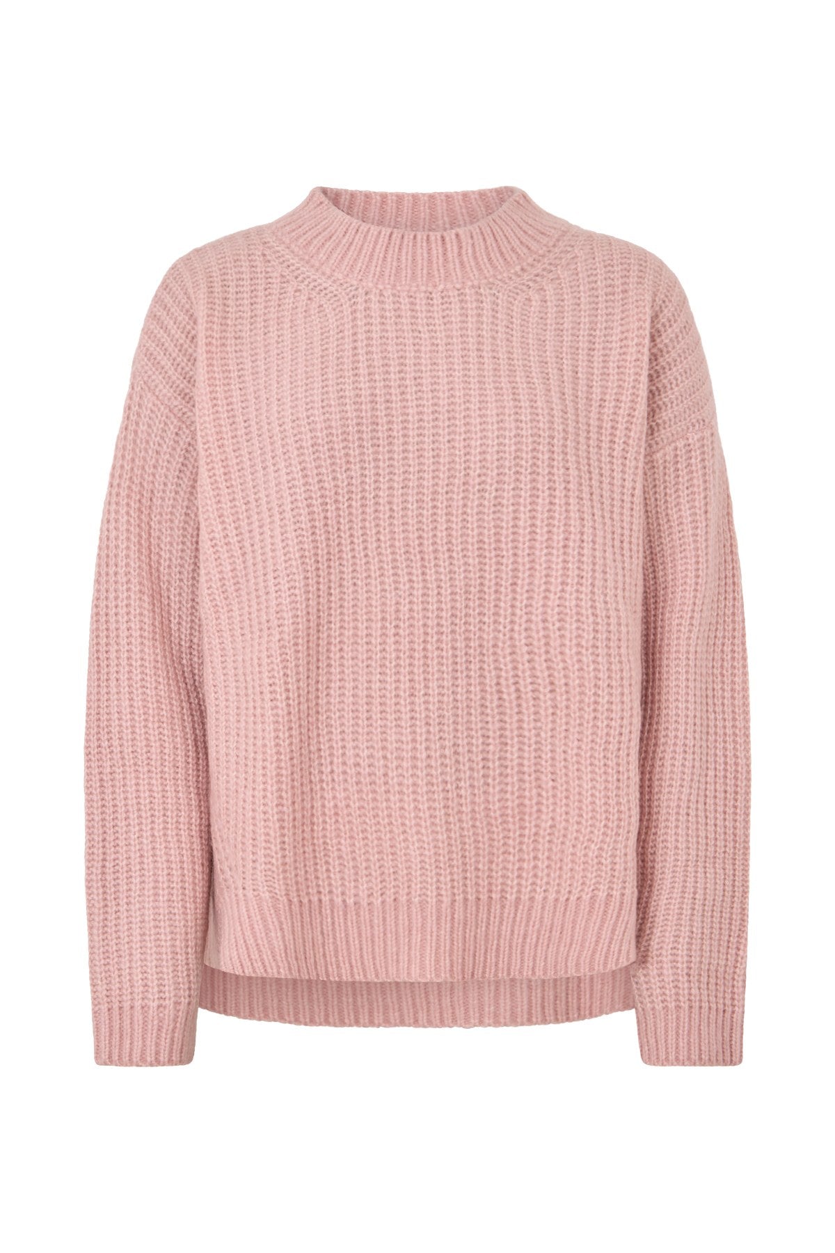 Hifa - Open knit cosy sweater I Pale pink