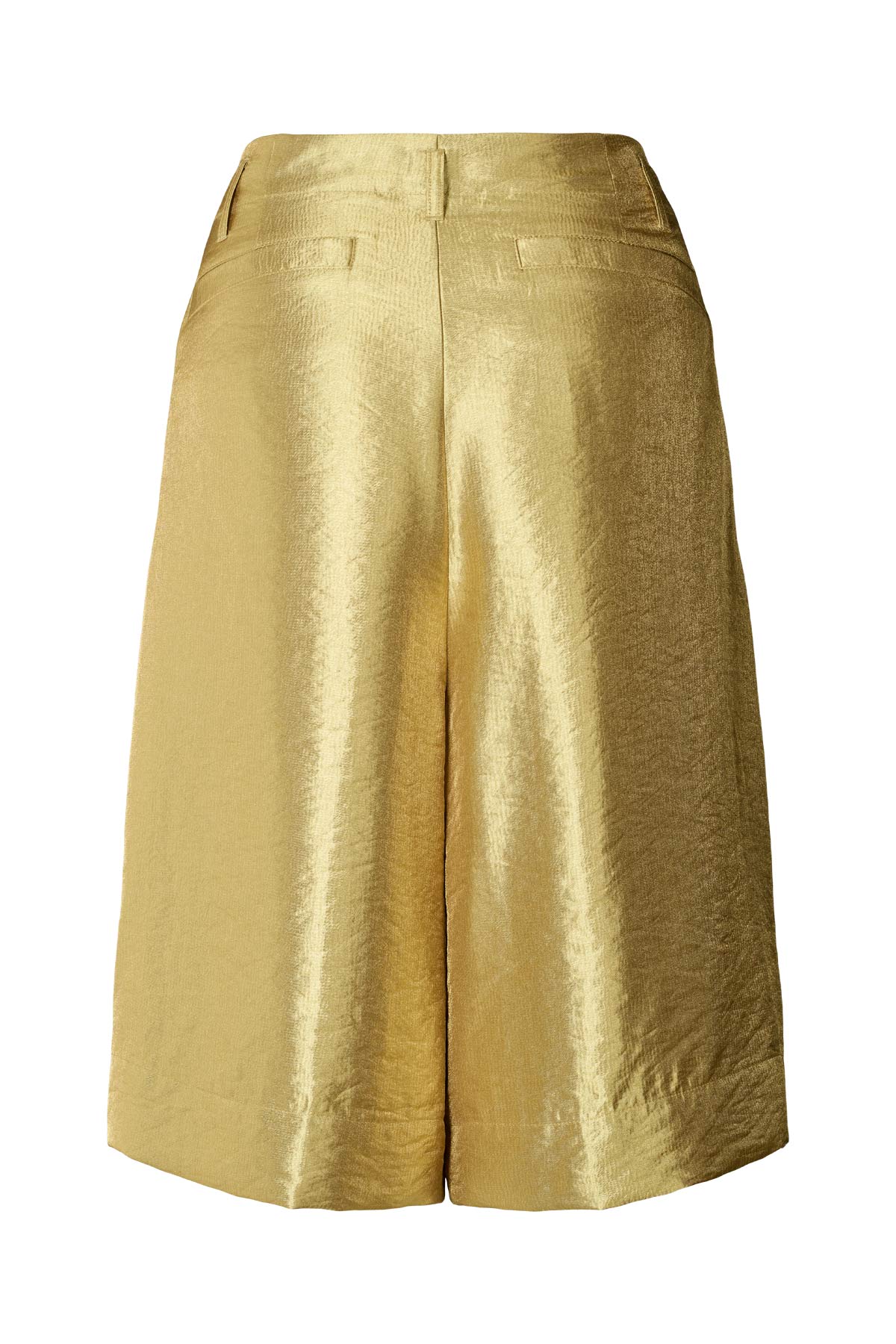 Feliza - Woven gold shorts I Gold