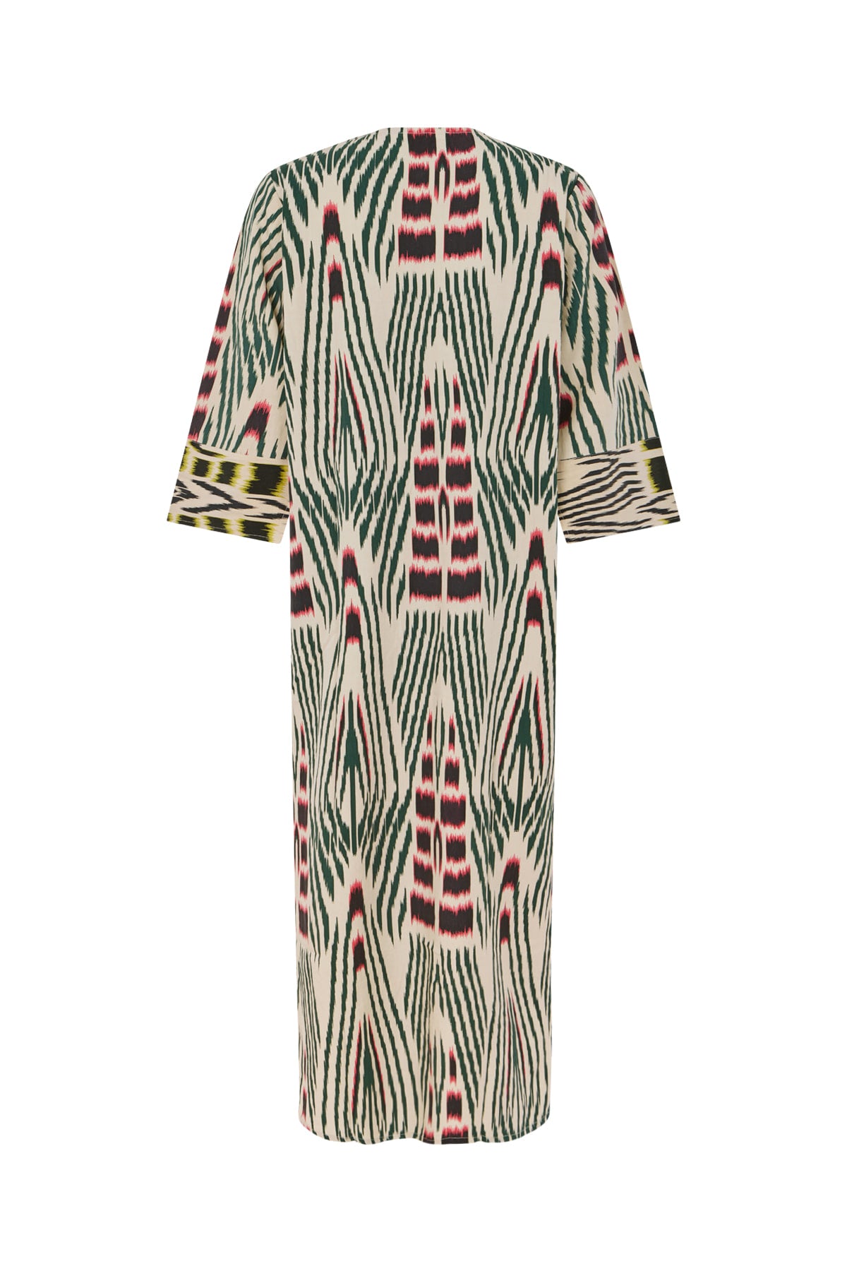 Karimalou - Ikat combo kaftan I Forest pink sand & citrus combo