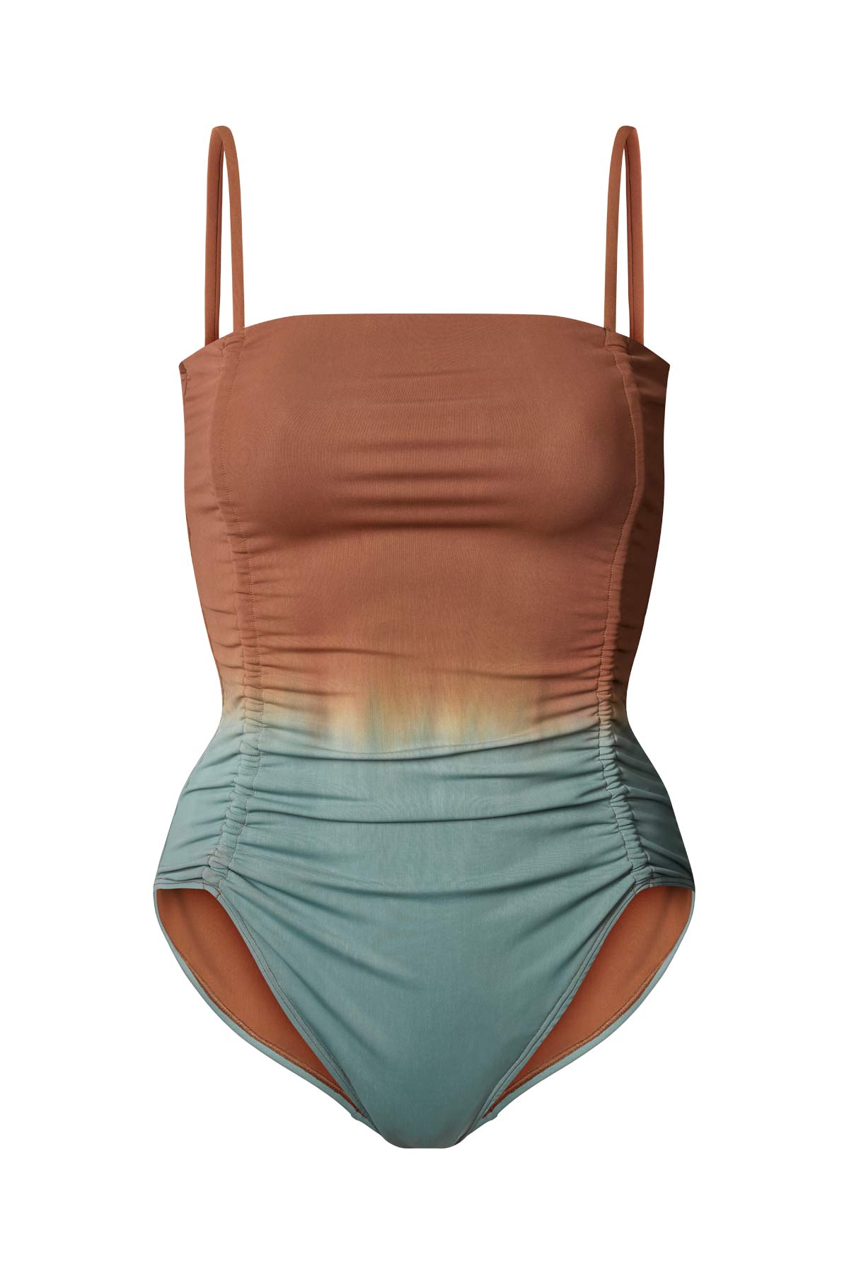Sali - Fusion swimsuit I Cognac grey combo