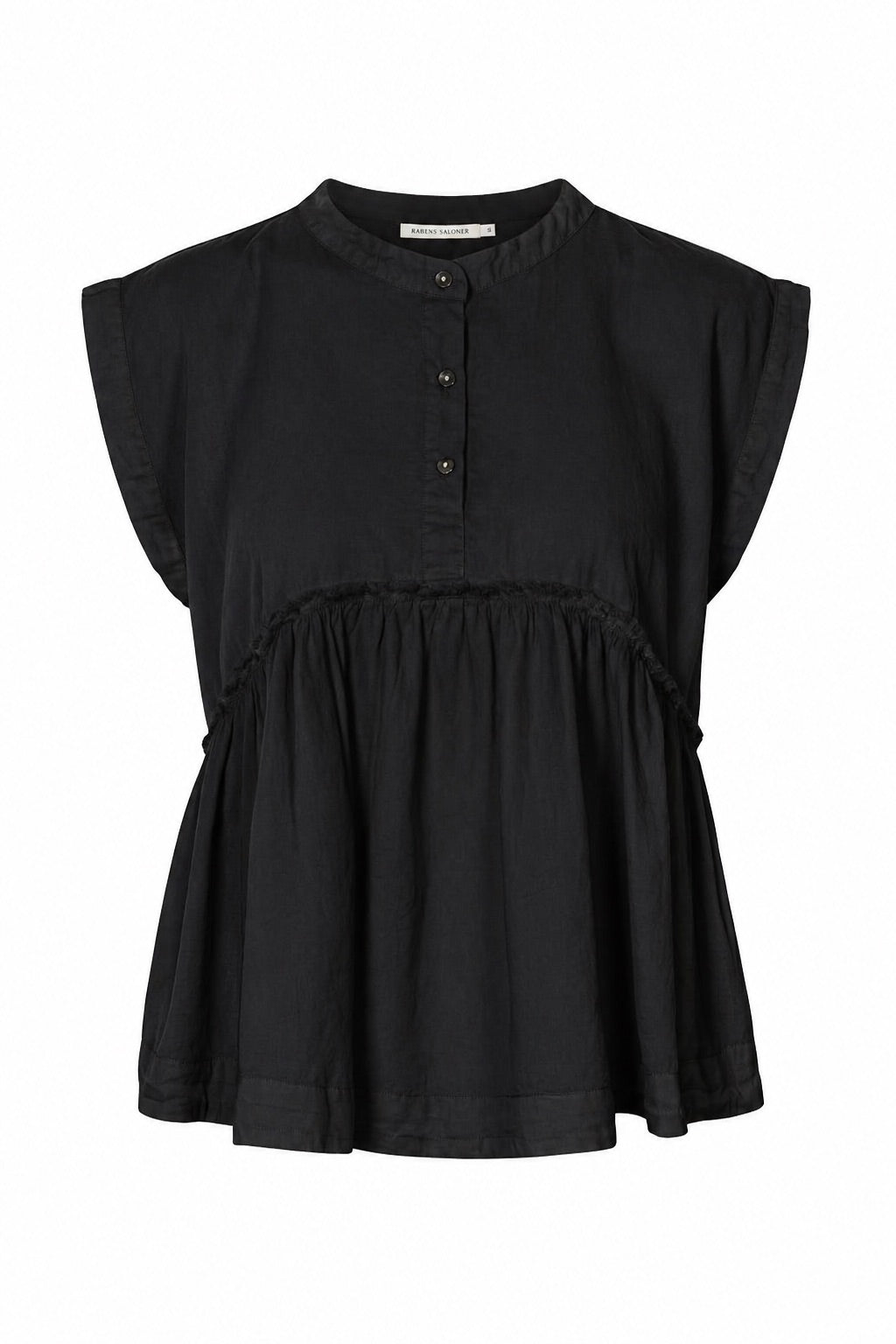 Deona - Cotton blouse I Black
