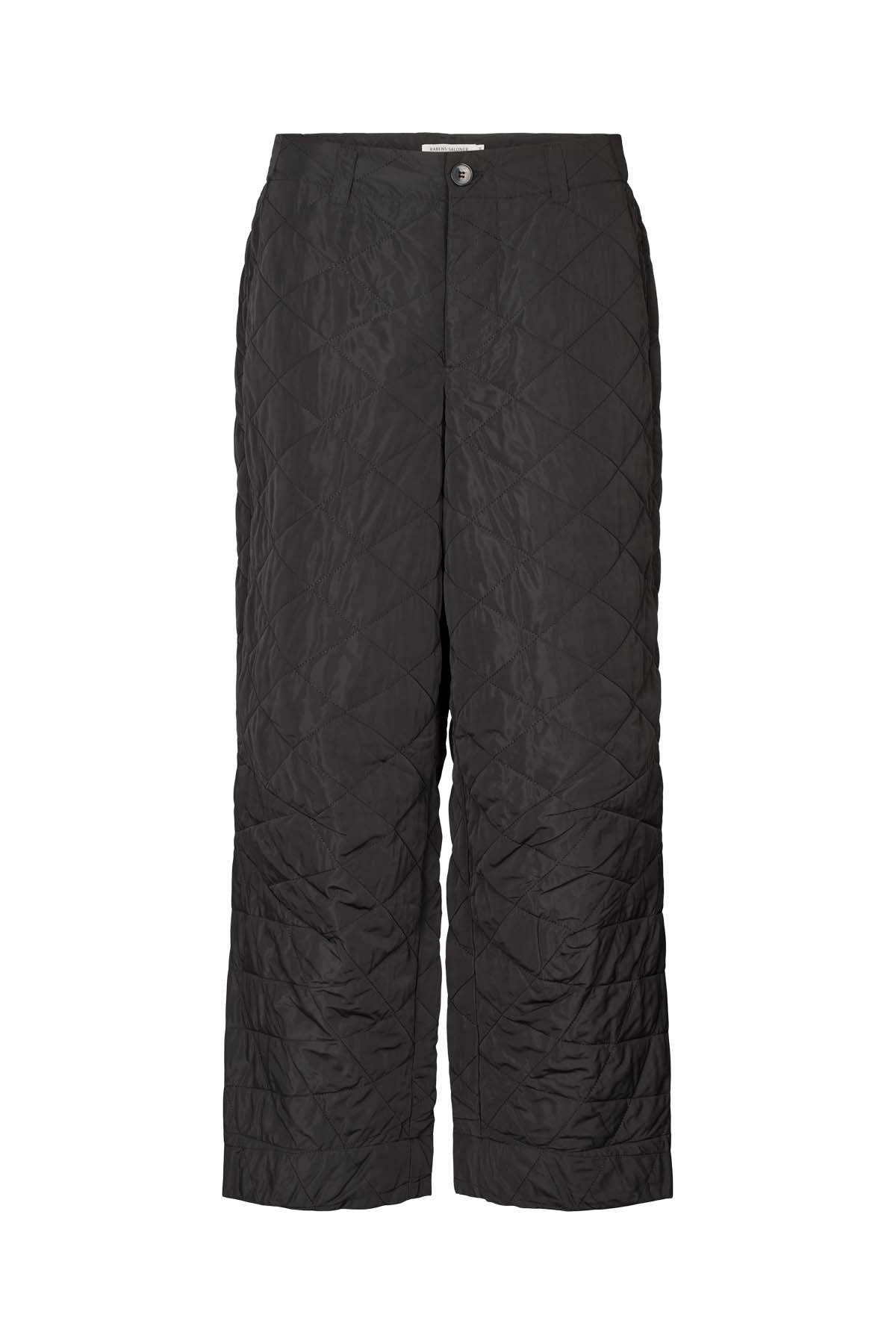 October - Tech quilt shaped pants I Black