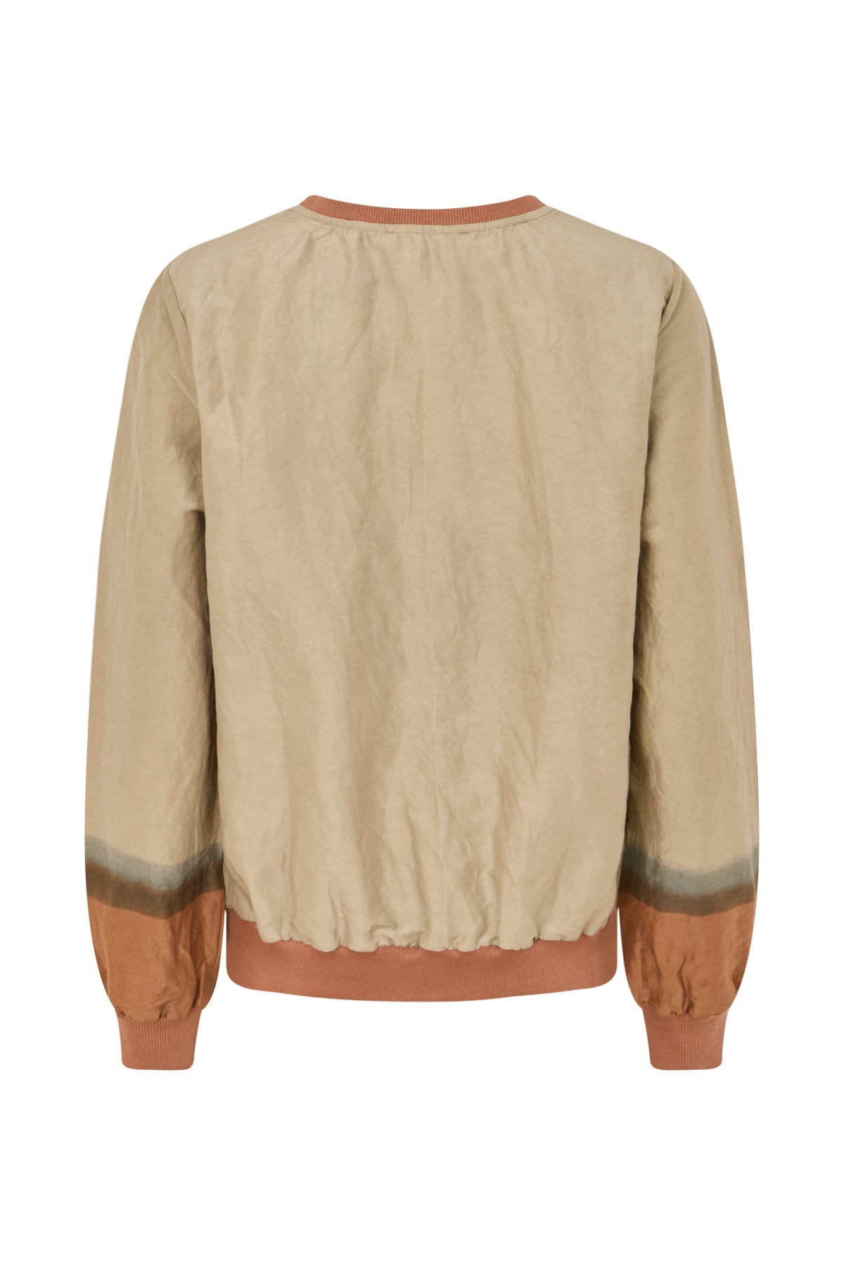 Ommi - Horizon sweat top I Silver/rust