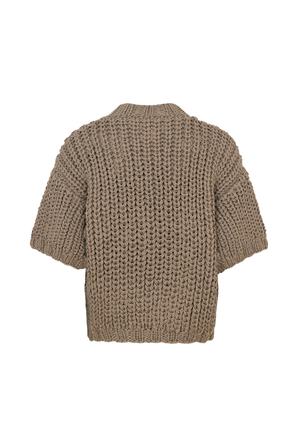 Alice - Rope knit cardigan I Walnut