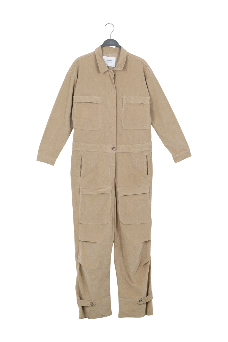 PreLoved Jozette - Baby corduroy jumpsuit I Mushroom - S