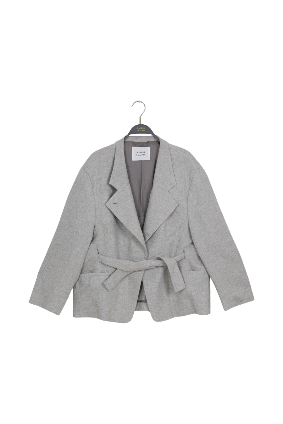 PreLoved Ethena - Drapy tailoring jacket I Grey melange - L/XL