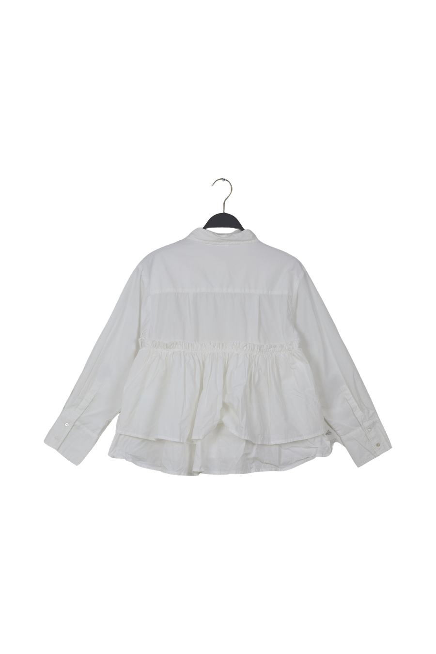 PreLoved Shaker - Poplin frill shirt I White - M