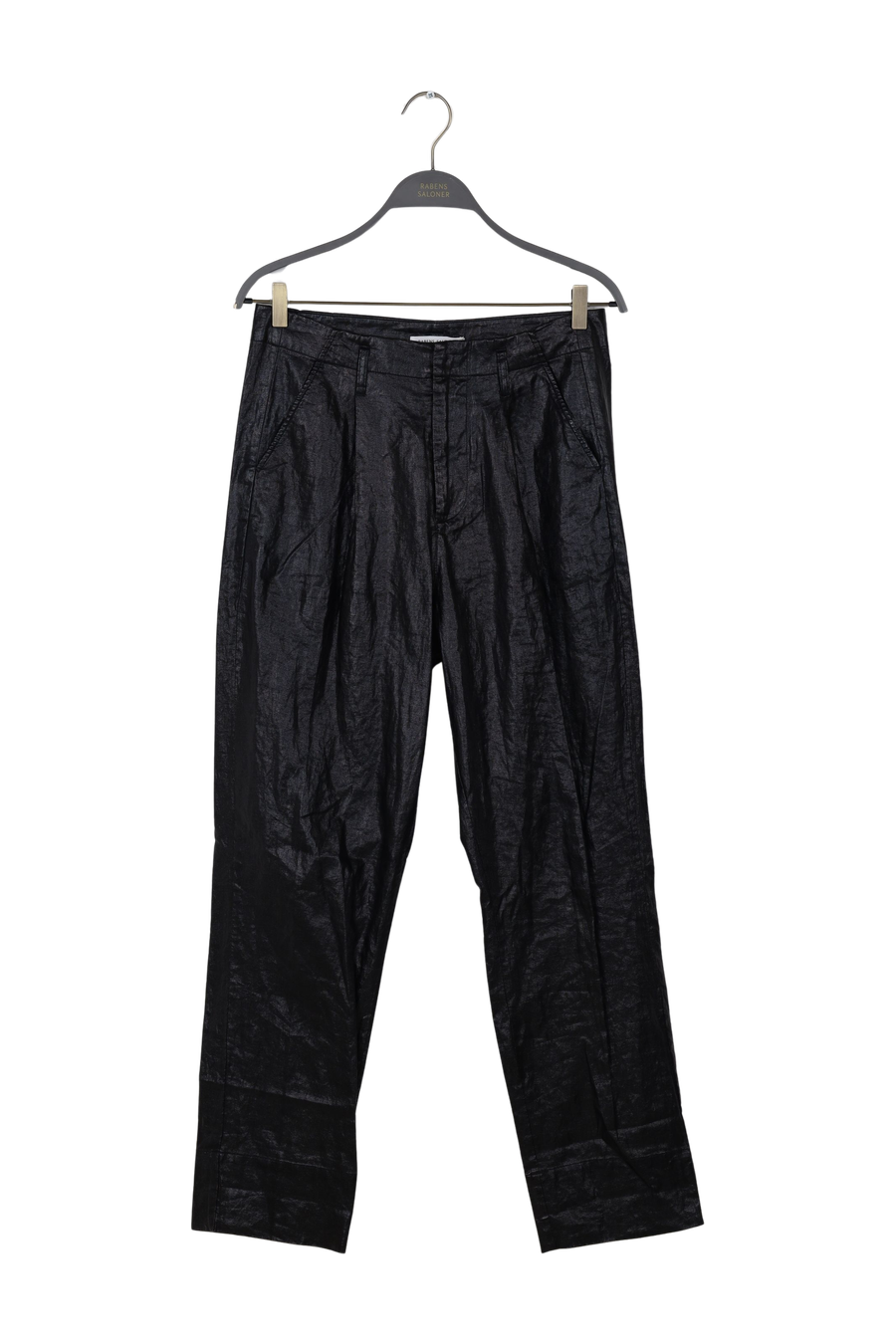 PreLoved Raina - Glazed pleat pants I Black - S