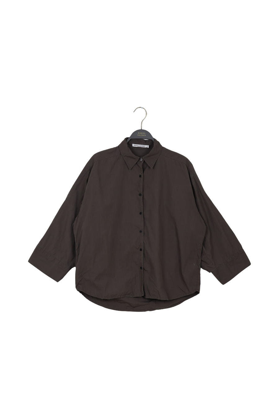 PreLoved Chloe - Poplin full shirt I Pirate black - S