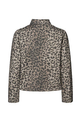 Aleksandra - Leopard print short jacket I Snow leopard